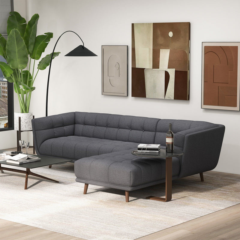 Addison - L Shape Sectional Sofa Tufted