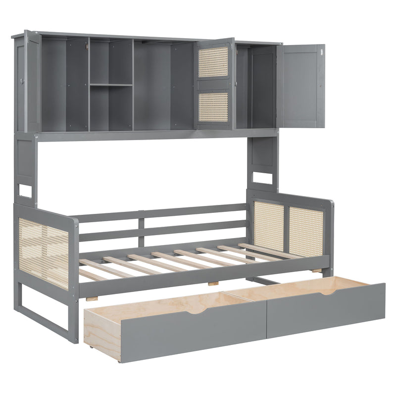 Daybed And All In One Cabinet And Shelf