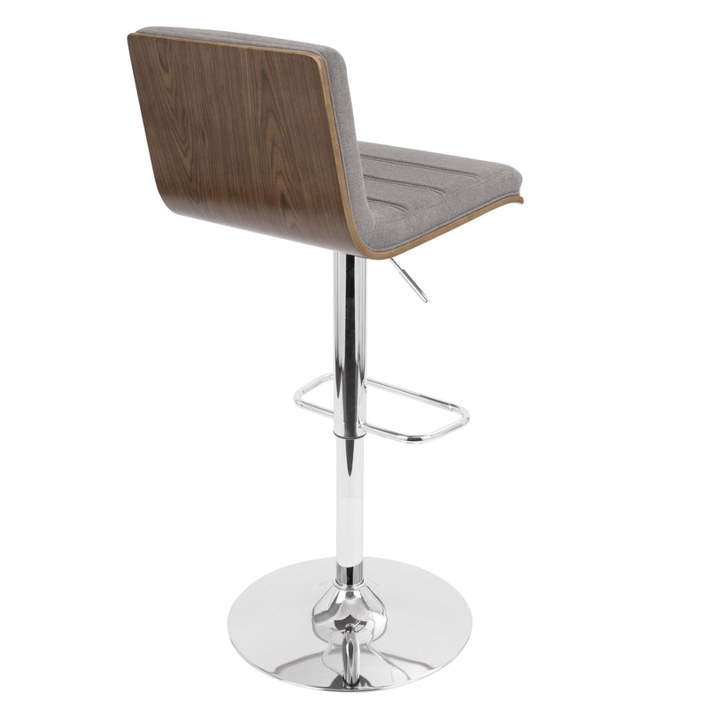 Vasari - Mid Century Modern Adjustable Barstool With Swivel