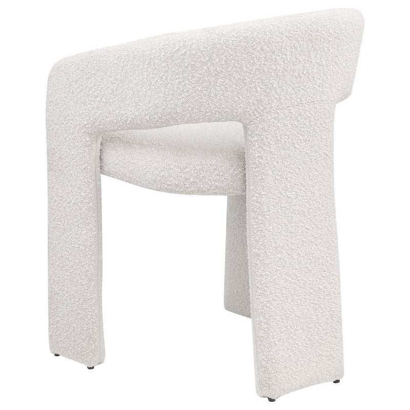 Eudora - Boucle Upholstered Dining Side Chair - Cream