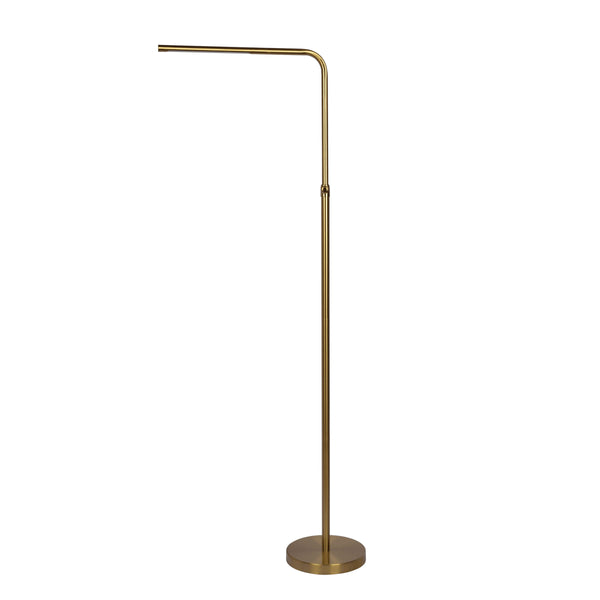 Verve - Floor Lamp With On / Off Switch Adjustable LED Round Base - Gold