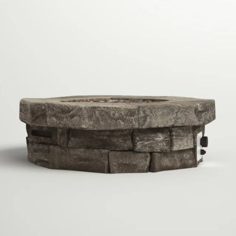 Outdoor Fire Pit Table - Stone Gray