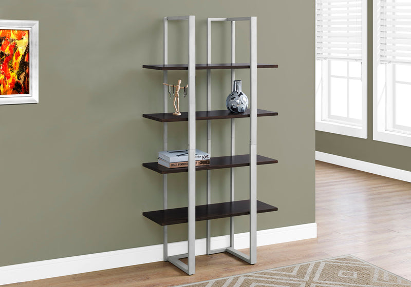 Bookshelf, Bookcase, Etagere, 4 Tier, Office, Contemporary & Modern