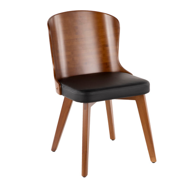 Bocello - Mid-Century Chair - Walnut / Black