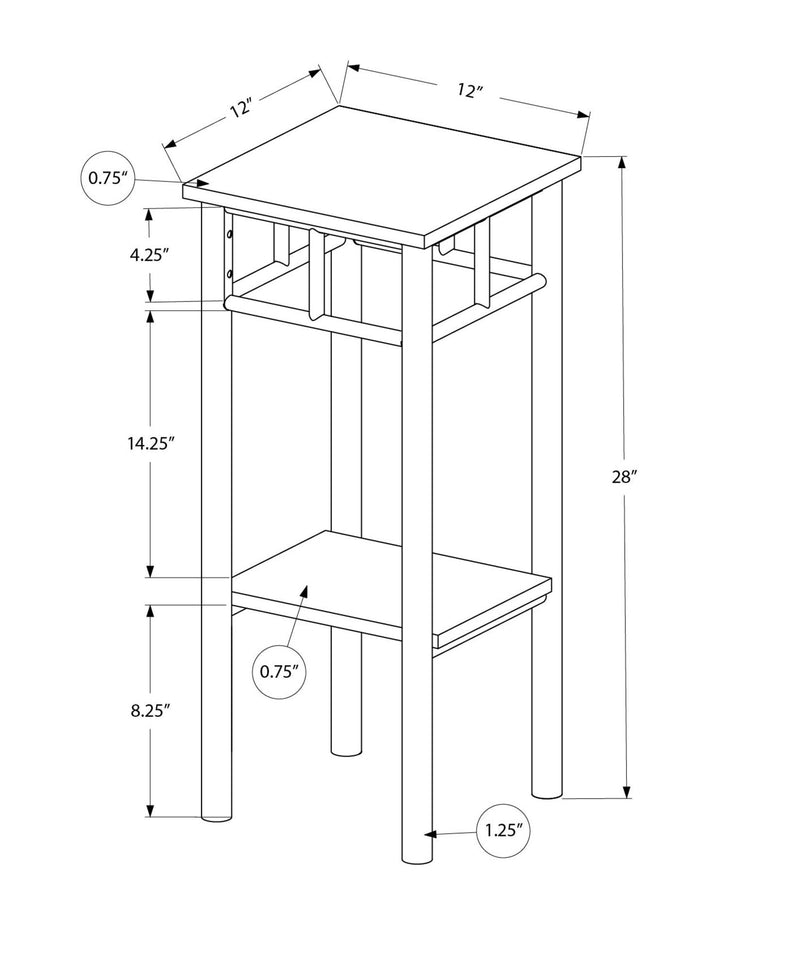 Accent Table, Square, Contemporary & Modern Design