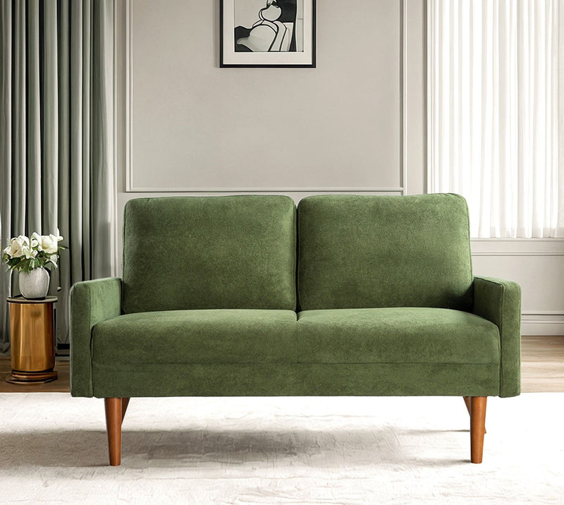 Loveseat Sofa, European Style With Sleek Design, Modern & Vintage Flair, Upholstered 2 Seater Couch