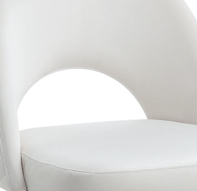 Zemirah - Velvet Gloss Side Chair (Set of 2) - White