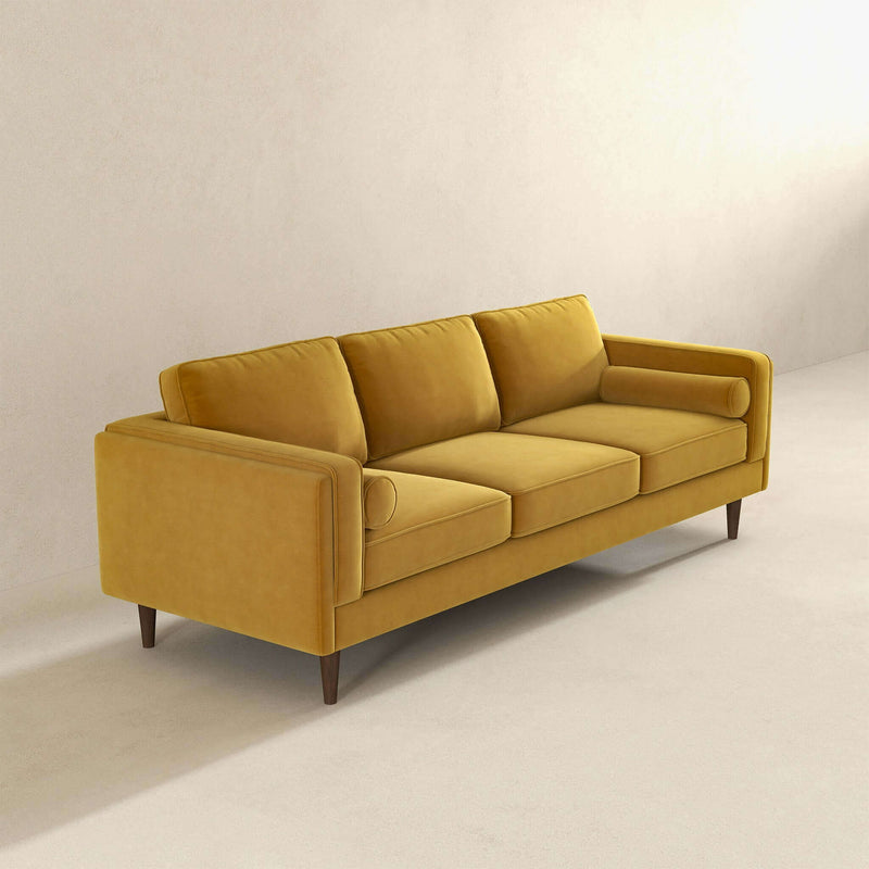 Amber - Mid-Century Modern Luxury Modern Velvet Sofa