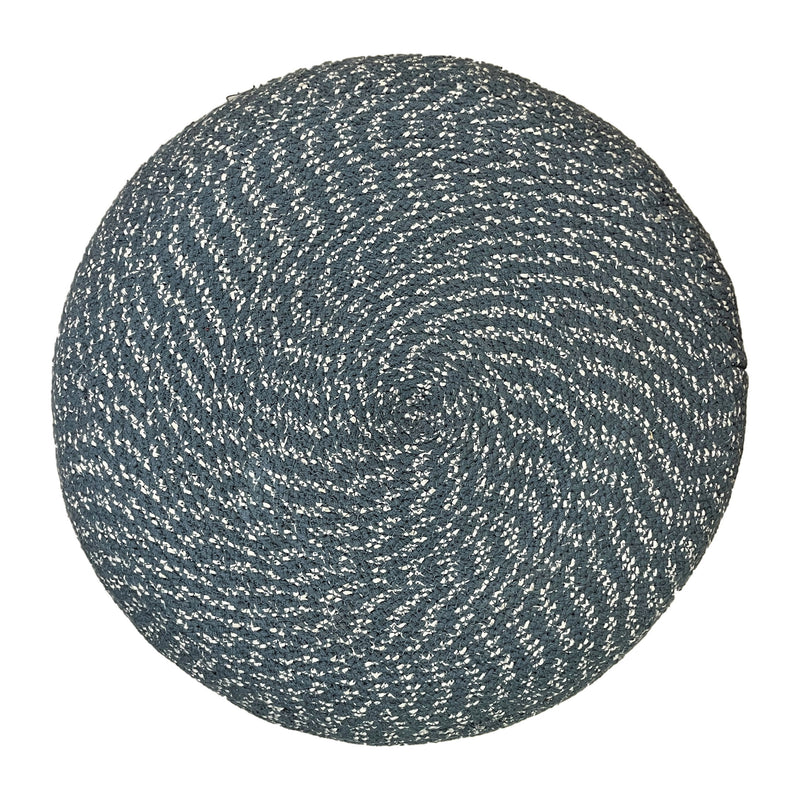 Bayley - Versatile Round Braided Pouf