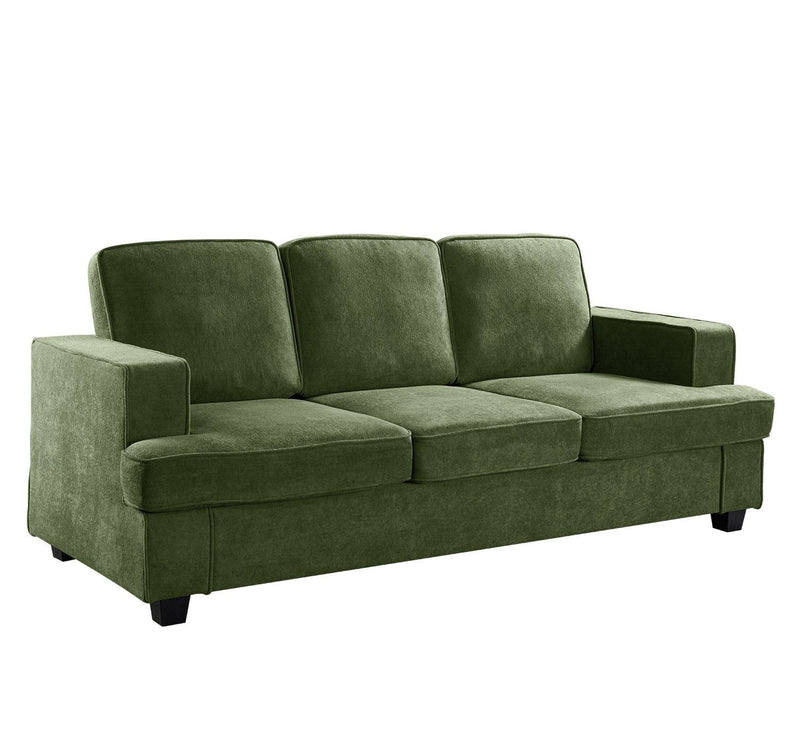 Modern Sofa, Comfortable 3 Seater Couch With Deep Seating, Loose Back Cushions, Wide Arms