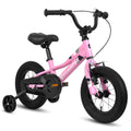 A12117 Kids' Bike 12" Wheels, 1 Speed Boys Girls Child Bicycles For 2 - 3 Years, With Removable Training Wheels Baby Toys, Front V Brake, Rear Holding Brake