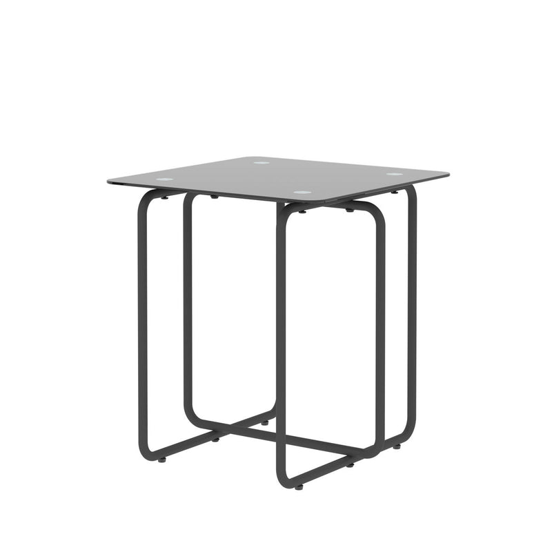 Modern Tempered Glass Coffee Table End Table Side Table For Living Room, Bedroom