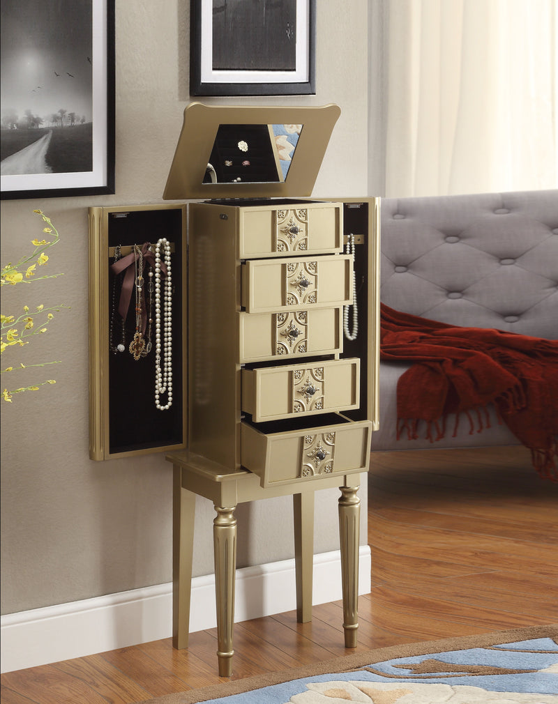 Tammy - Jewelry Armoire - Gold