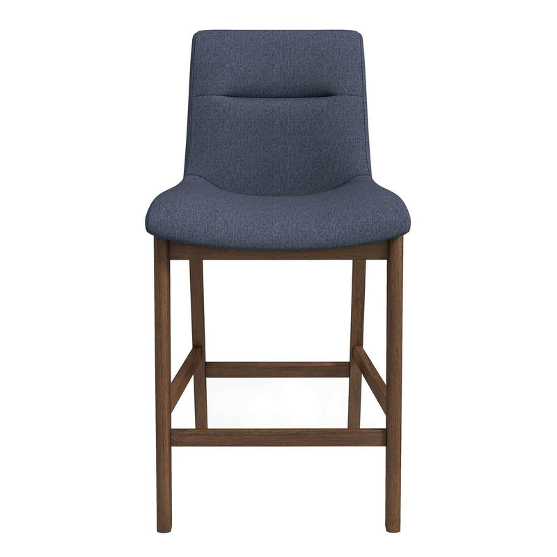 Jayden - Mid-Century Modern Upholstered Stool (Set of 2) - Gray