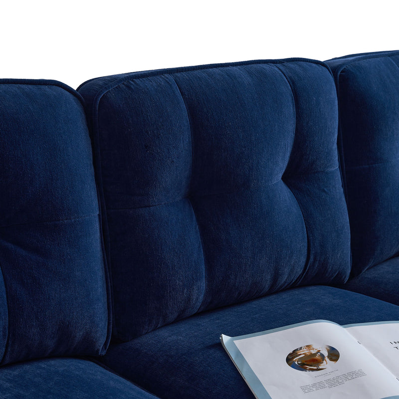 Modern Sectional Sofas Couches Velvet L Shaped Couches For Living Room, Bedroom