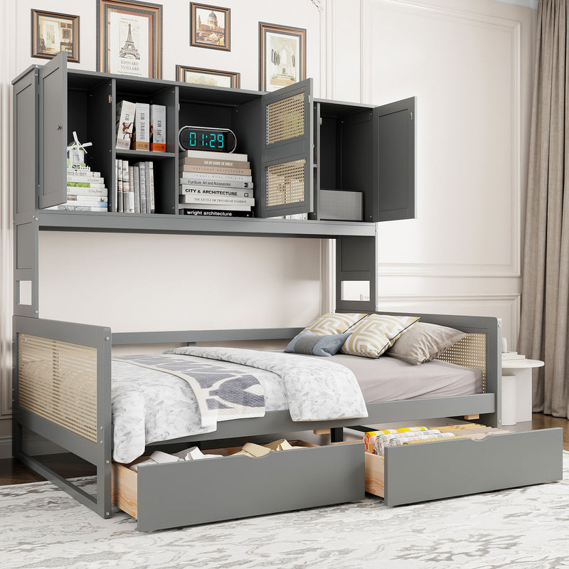 Daybed And All In One Cabinet And Shelf