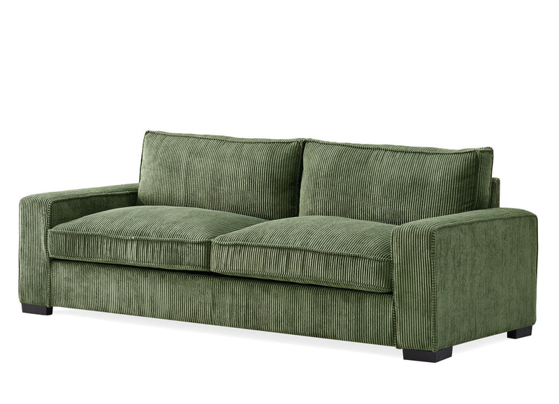 Luxe - Corduroy Sofa With Sleek Design, Spacious And Comfortable 3 Seater Couch