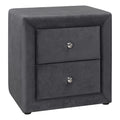 Nightstand, Storage Drawer Versatile Use, Upholstered, Transitional