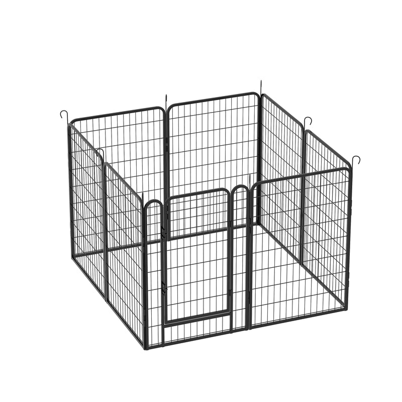 Heavy Duty Metal Playpen With Door, Dog Fence Pet Exercise Pen