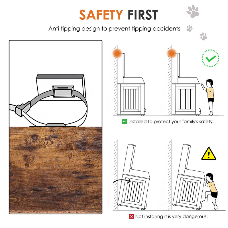 Dog Crate, Graffiti Dog Cage, Kennel With Double Doors, Crate Interior Furniture, Heavy Wooden Dog Cage, Large Dog - White