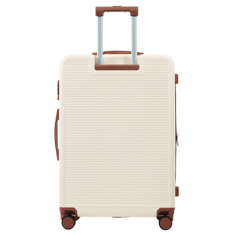 Hardshell Luggage Sets 3 Pieces Contrast Color Suitcase With Spinner Wheels And Tsa Lock 20" 24" 28" Available