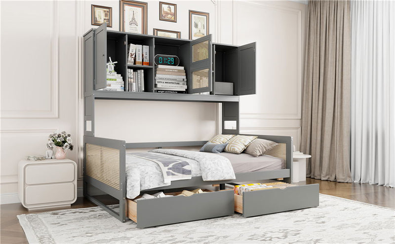 Daybed And All In One Cabinet And Shelf