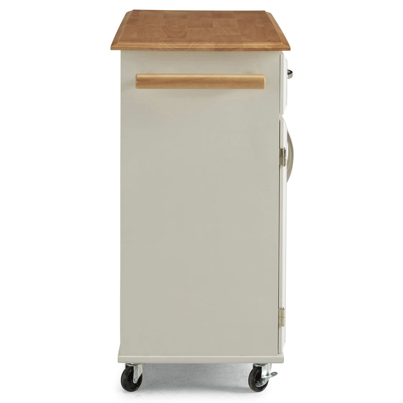 Blanche - Kitchen Cart - White - Wood - 36"