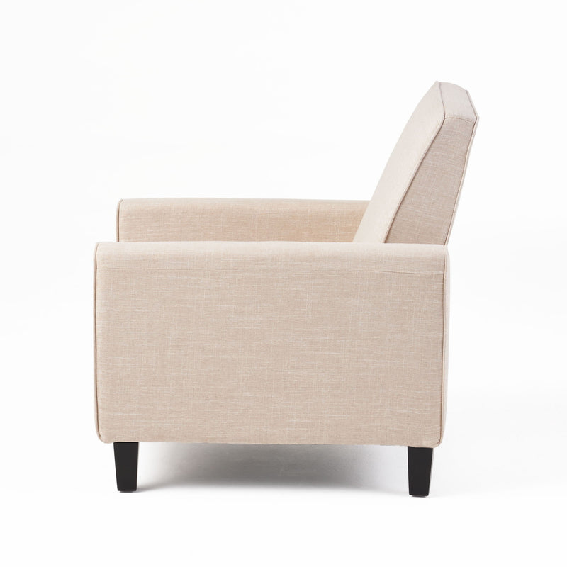 Linen Push Back Chair For Elegant Home