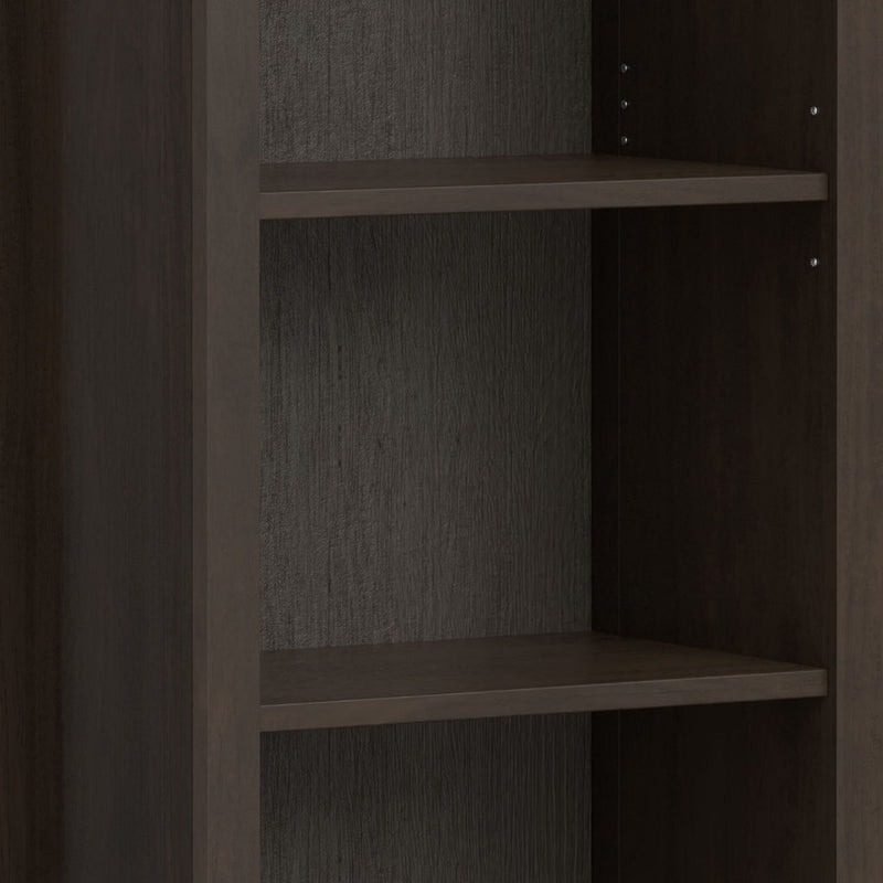 Amherst - 5 Shelf Bookcase - Brown