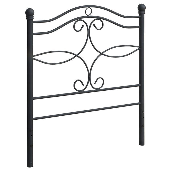 Callie - Metal Twin Open Frame Headboard - Matte Black