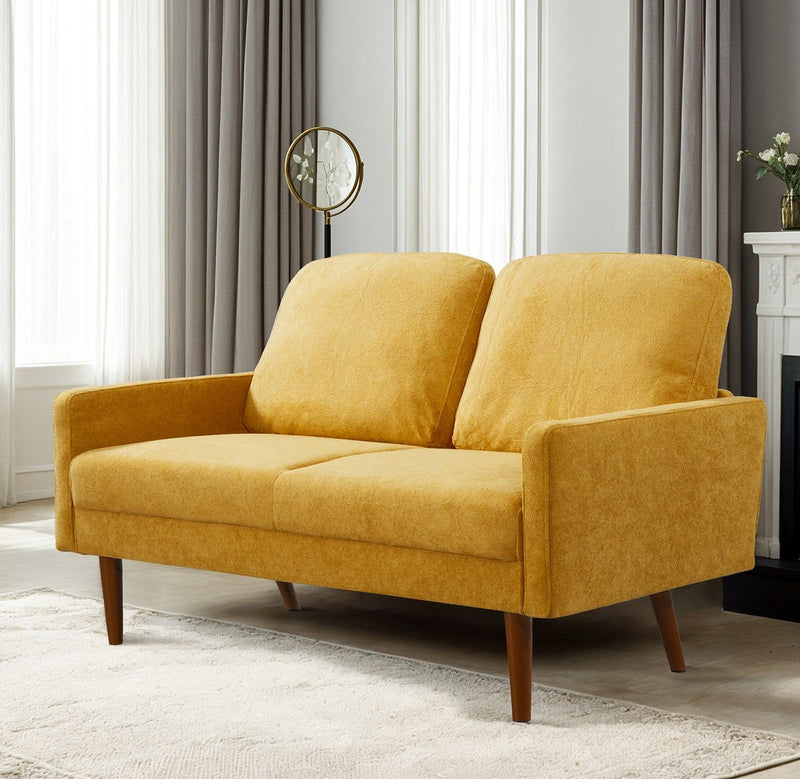 Loveseat Sofa, European Style With Sleek Design, Modern & Vintage Flair, Upholstered 2 Seater Couch