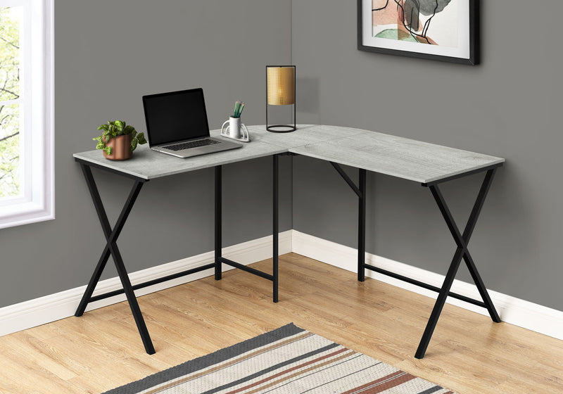 Computer Desk, Home Office, Corner, L Shape, Laptop, Contemporary / Modern