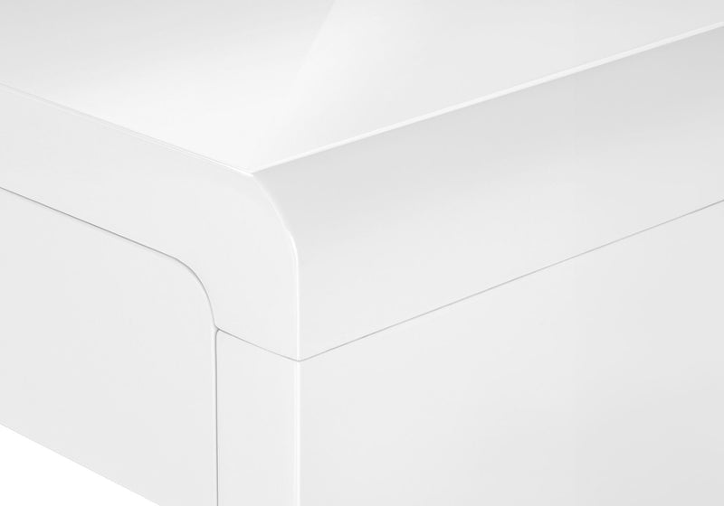 Computer Desk For Home Office, Storage Drawers, Contemporary & Modern - White