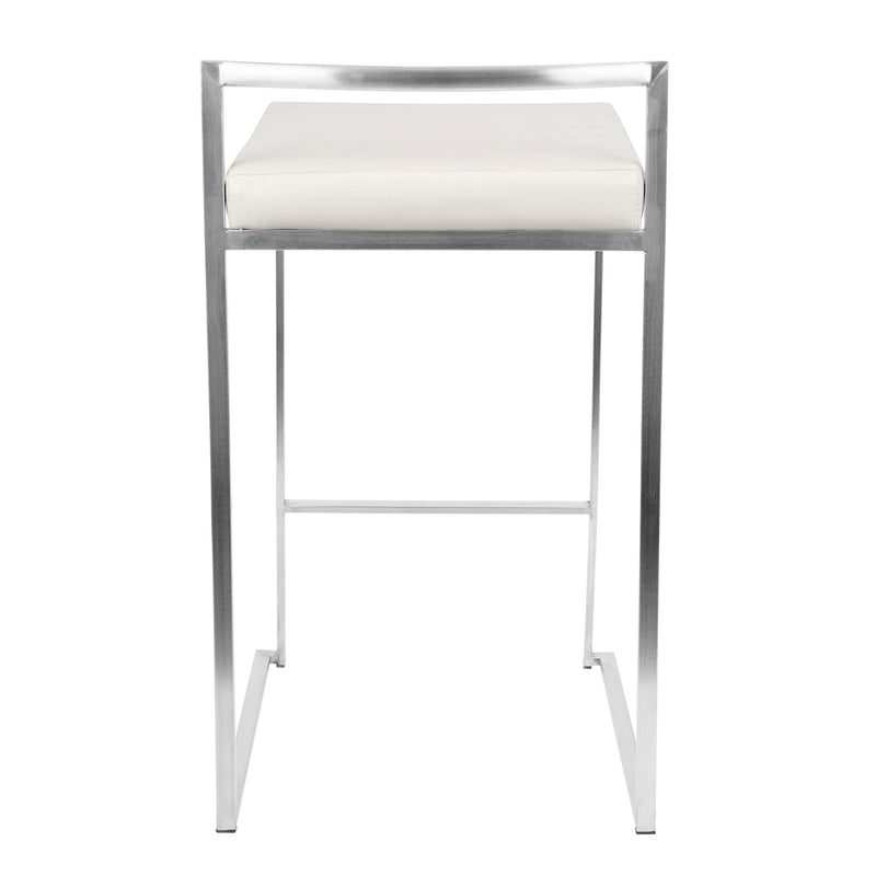 Fuji - Contemporary, Stackable Elegant Counter Stool (Set of 2)