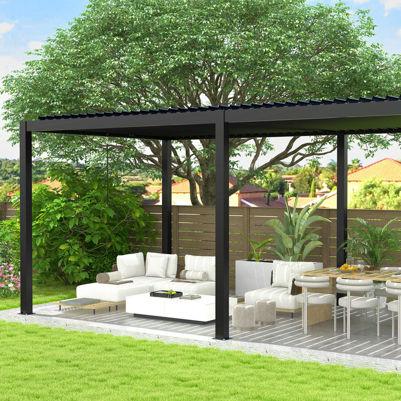 Louver Pergola Aluminium Frame & Louvers