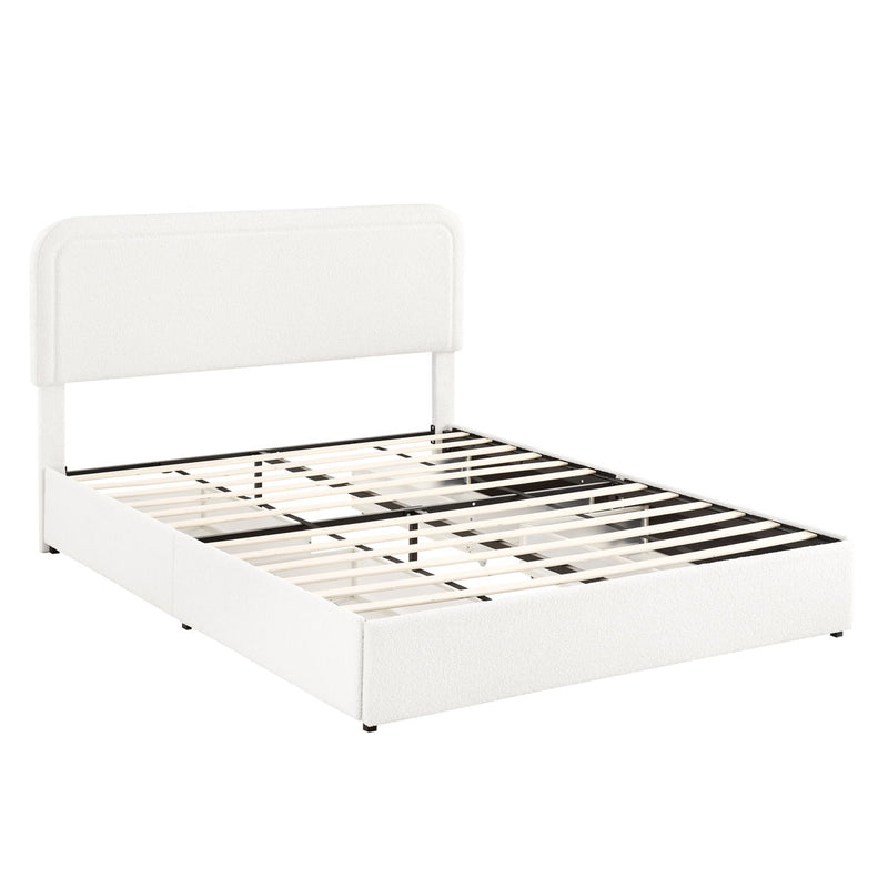 Liv - Patented With Drawers Upholstered Storage Platform Bed