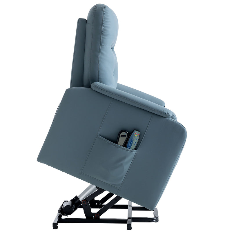 Massage Recliner Chair Electric Power Lift Chairs With Side Pocket, Adjustable Massage And Heating Function For Adults And Seniors