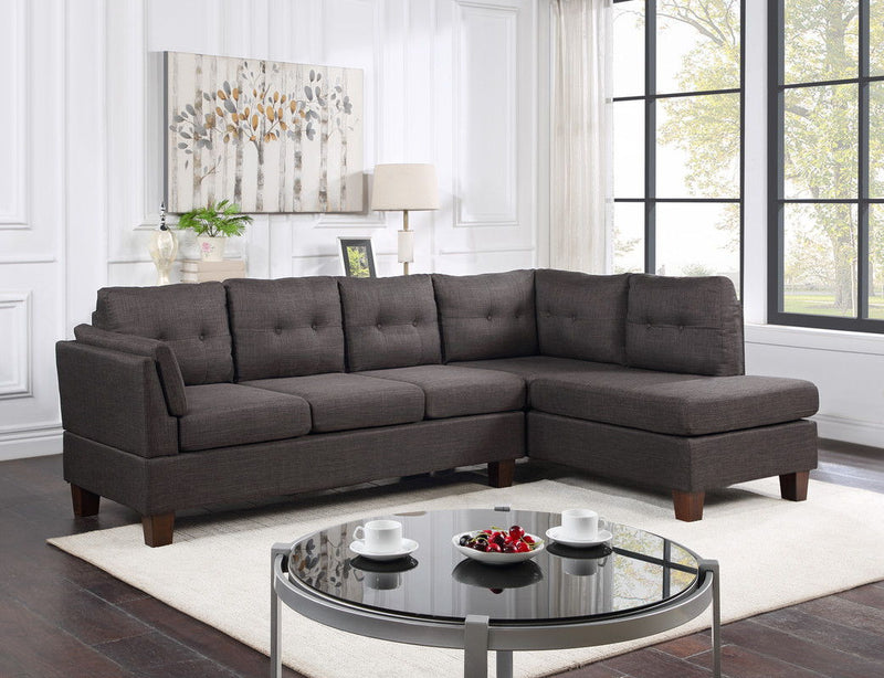 Dalia - Linen Modern Sectional Sofa With Chaise