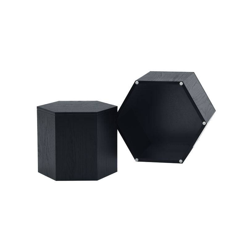 Hexahedron Coffee Tables For Living Room, Office, Bedroom (Set of 2)