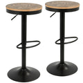 Dakota - Industrial Design Adjustable Barstool (Set of 2)