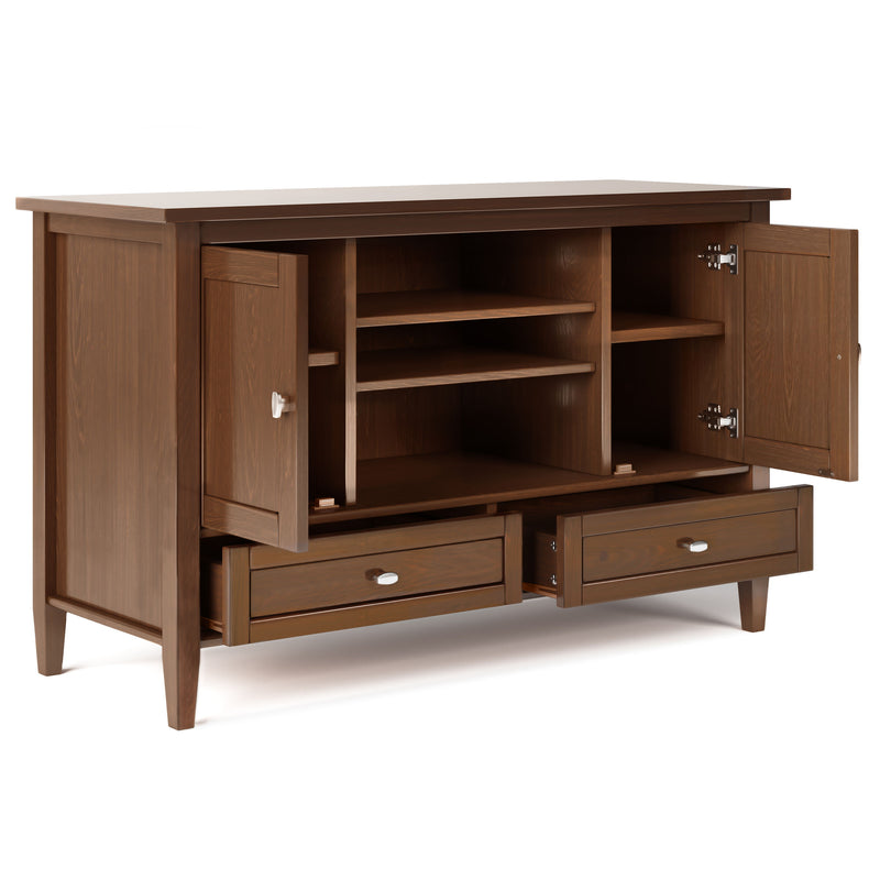 Warm Shaker - Transitional Style TV Media Stand