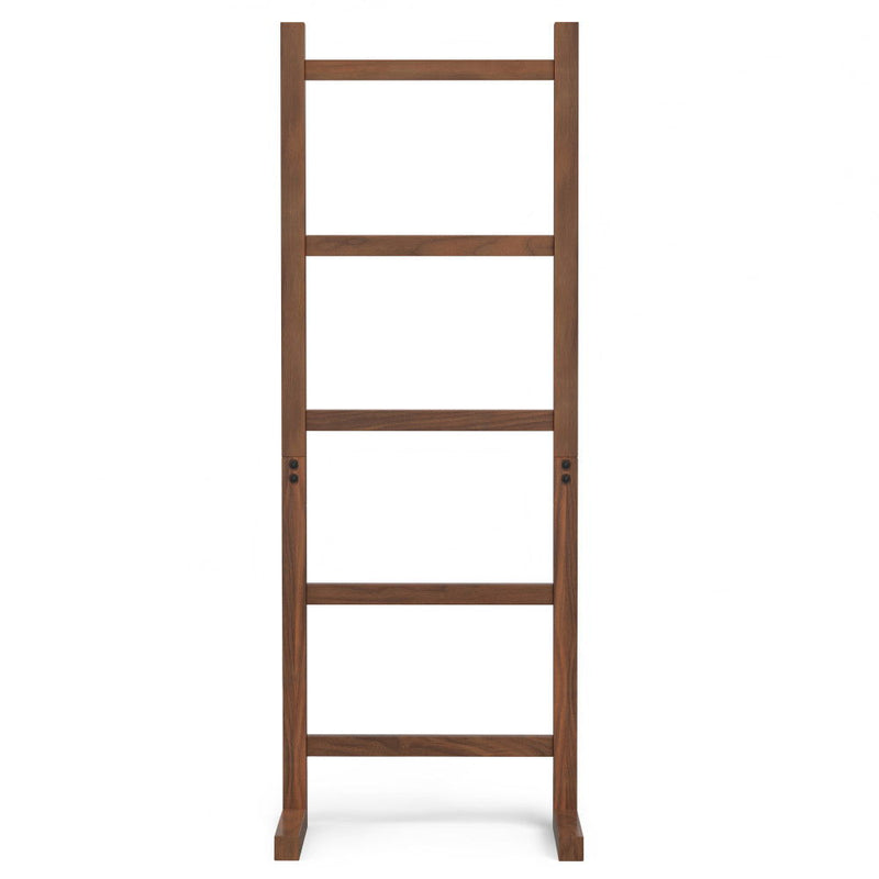 Bray - Bath Towel And Blanket Ladder Shelf - Natural Walnut