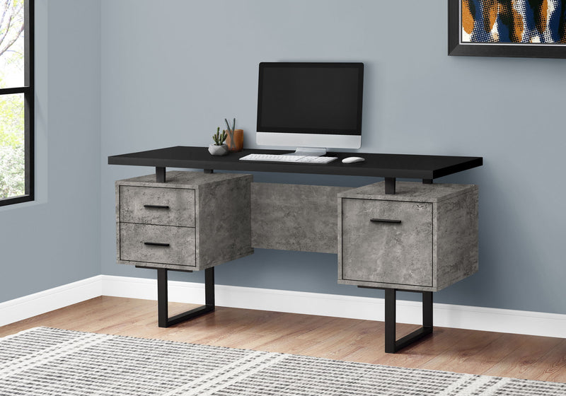 Computer Desk For Home Office, Laptop, Left, Right Set - Up, Storage Drawers, Contemporary & Modern