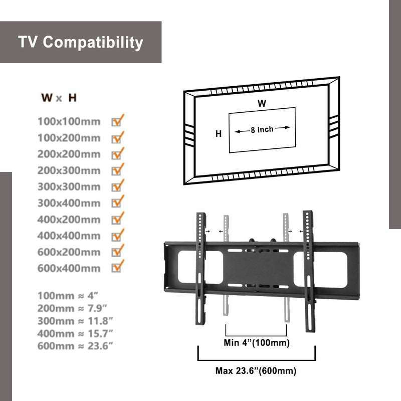 Multi-Function Angle And Height Adjustable Tempered Glass TV Stand - Black