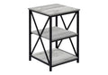 3 Tier Accent Table, Side Marble Look Contemporary & Modern