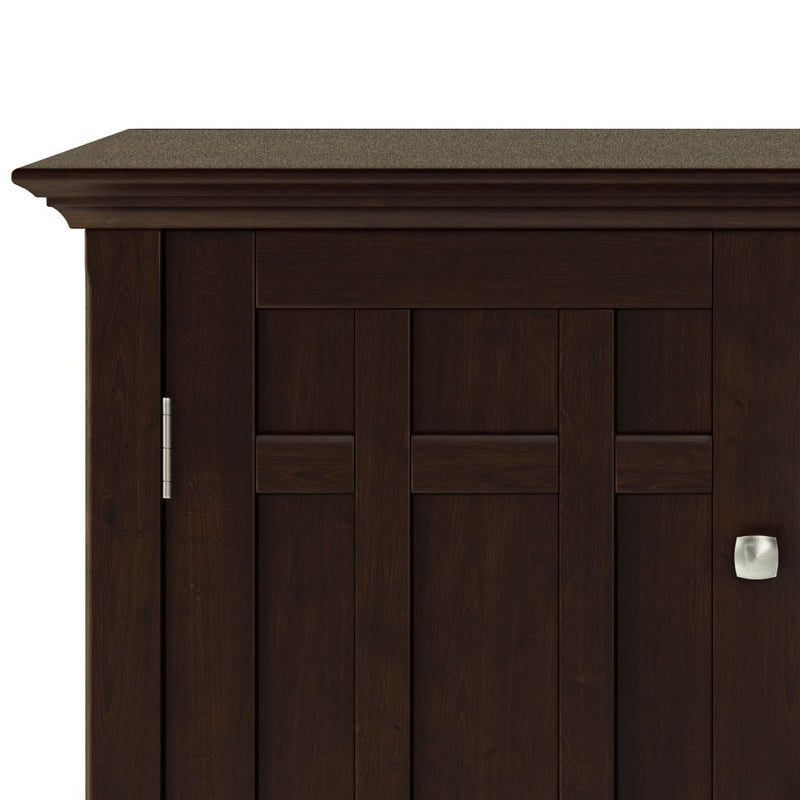 Bedford - Sideboard Buffet And Wine Rack - Dark Chestnut Brown