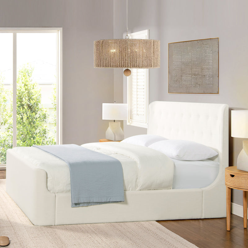 Brooks - Contemporary Tufted Shelter Platform Bed