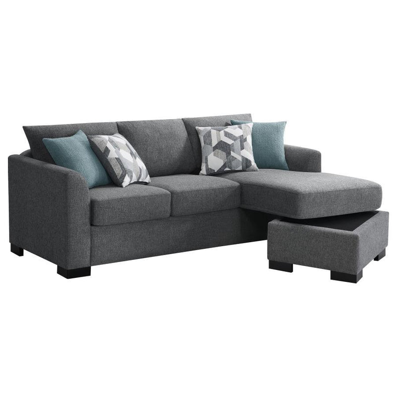 Storey - Upholstered Sleeper Sectional Chaise Sofa