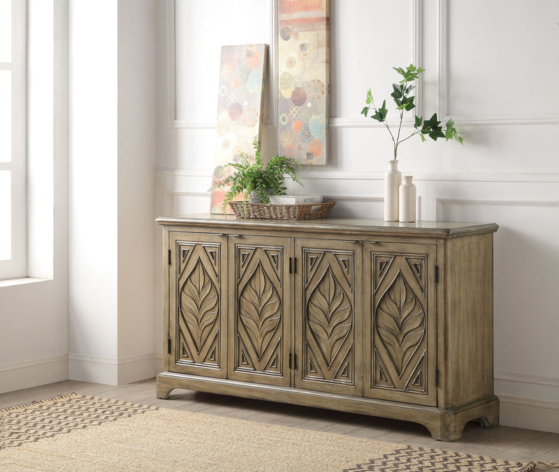 Orana - Accent Table - Oak Finish - Atlantic Fine Furniture Inc