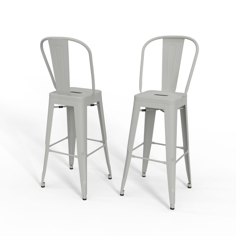 Fletcher - Handcrafted Metal Stool (Set of 2)